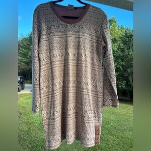 Kavu Brown Sweater Dress
